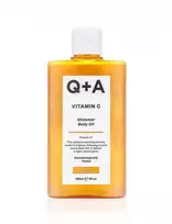 Q+A Vitamin C Shimmer Body Oil žėrintis kūno aliejus, 150 ml