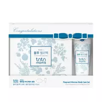 Mediskin rinkinys Tntn Mom's: Mėlyna Belly, kūno kremas nuo strijų, pilvui, 125 ml + rinkinys, Mėlyna Belly, kremas nuo strijų, vietinio gydymo pleistras pilvui, 10 vnt. moterims