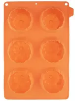 Orion Silikoninė keksiukų forma 27x18x4 cm Helovino moliūgo tema