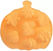 Aptel Orion Silikoninė keksiukų forma 26x25x3 cm - Rudeniniai motyvai