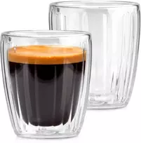 Termo stiklinės espresso kavai 120 ml 2 vnt - Modernus dizainas