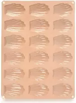 Aptel Orion Silikoninė formelė pyragėliams 32x24,5 cm bežinė