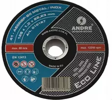ANDRE PJOVIMO DISKAS METALUI 125 x 1,0mm METAL/INOX ECO LINE