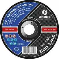ANDRE METALO PJOVIMO DISKAS 125 x 3,0mm METAL ECO LINE A30RBF