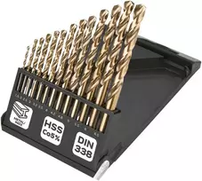Grąžtas Wiertła HSS-Co metalo grąžtai 1,5–6,5 mm, 13 vnt. rinkinys