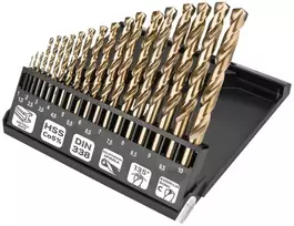 Grąžtas Wiertła HSS-Co metalo grąžtai 1,0–10,0 mm, 19 vnt. rinkinys
