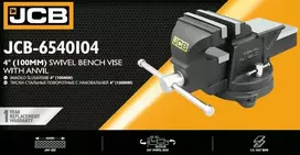 JCB Ketaus pasukamas spaustuvas su priekalu 4" 100 mm (nerūdijančio ketaus)