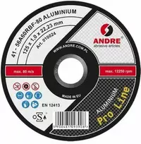 ANDRE PJOVIMO DISKAS METALUI 125 x 1,0mm ALUMINIUM PRO LINE 56A60RBF
