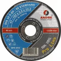 ANDRE METALO PJOVIMO DISKAS 125 x 2,5mm METAL PRO LINE 95A30RBF