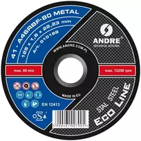 ANDRE PJOVIMO DISKAS METALUI 125 x 1,6mm METAL ECO LINE