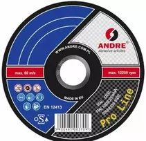 ANDRE PJOVIMO DISKAS METALUI 125 x 1,0mm METAL/INOX PRO LINE NEW 95A54RBF