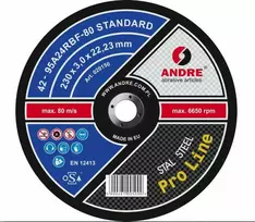 ANDRE METALO PJOVIMO DISKAS 230 x 3,0mm STANDARD PRO LINE 95A24RBF
