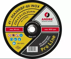 ANDRE PJOVIMO DISKAS METALUI 230 x 2,0mm INOX PRO LINE 95A36RBF