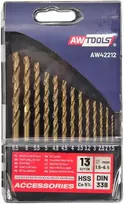 Grąžtas AW-Tools AWTOOLS METALO GRĄŽTŲ RINKINYS KOBALTINIS 13vnt./1,5-6,5mm