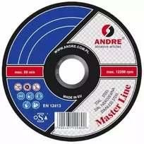ANDRE METALO PJOVIMO DISKAS 125 x 1,0mm METAL/INOX MASTER LINE 55A60RBF
