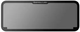 BambuLab Šoninis stiklas - kairysis - skirtas Bambu Lab H2C ir H2D serijos spausdintuvams