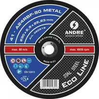 ANDRE PJOVIMO DISKAS METALUI 230 x 2,5mm METAL ECO LINE