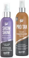 Pro Tan Overnight Competition Color + Pro Tan Show Shine® Ultra-Light Posing Oil
