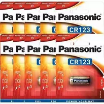 Panasonic elementai Lithium CR123 3V 10 vnt.