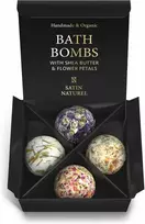 Satin Naturel Organinės vonios bombos moterims, 4 vnt.