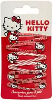 Hello Kitty saldus 6 dalių plaukų segtukų rinkinys