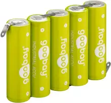 Pielodejami akumulatori 5x AA (Mignon)2100mAh (Z) (NiMH) 6V