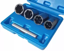 Falon Tech Sugadintų varžtų išsukėjų rinkinys 5vnt., 17-22mm.
