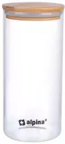 Alpina - Stiklinis maisto indas su dangteliu 1250 ml 10 x 21 cm