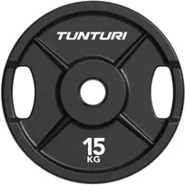 None Olimpiniai ketaus svarmenys TUNTURI Platinum 2,5–25 kg (Svoris: 15 kg)