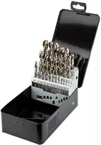 Grąžtas Wiertła HSS-Co metalo grąžtai 1,0–13,0 mm, 25 vnt. rinkinys