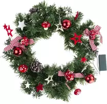 Kalėdinis vainikas su LED, 40 cm
