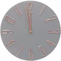 Pilkas sieninis laikrodis, 30 cm