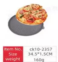 Perforuota kepimo forma picai – Ø34,5 × 1,5 cm