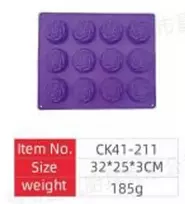 Silikoninė forma Oreo tipo sausainiams