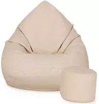 Sėdmaišis su pufu Pufy, smėlio spalvos