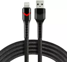 USB-A / Lightning laidas Apple iPhone LED RGB everActive CBB-1IBR 100cm 2,4A