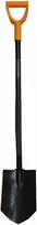 Kastuvas smailiu kraštu Yutong L1250mm ergonomišku metaliniu kotu/ PVC rankena