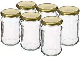 Stiklainis su dangteliu Twist Off Browin 300ml/Ø66mmx6vnt.