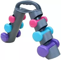 Hantelių rinkinys su stovu Merrybody 2x(1/2/3kg)