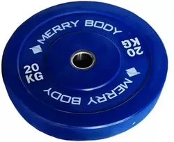 Svorių diskas Merrybody 20kg geležinis/guminis