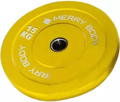 Svorių diskas Merrybody 15kg geležinis/guminis