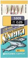 Sistema jūrinei žvejybai Aji Sabiki S305 Golden Catch 8 dydis/su 5 kabliais