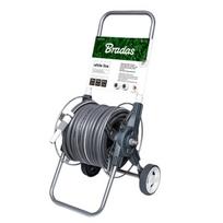 Žarnos vežimėlis su žarna ir priedais Bradas WHITE SILVER PLUS 1/2" 50m