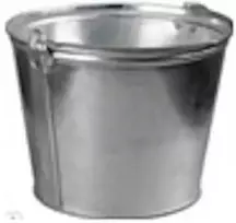 Pirties kibiras 12L cinkuotos skardos