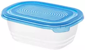Indas su dangčiu maistui laikyti Sunshine Rotho 0.5L/4vnt. plastikinis/mėlynas