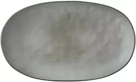 Mica Decorations Lėkštė Tabo 35.5x21.5xH4.5cm keraminė/pilka