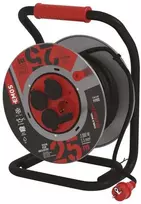 Ilgintuvas ritėje su įžeminimu IP44 Emos 4viet./25m/3x1.5mm