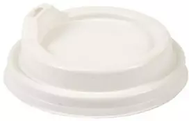Multipack Plastikiniai dangteliai karščiui atsp.stiklinėms D80mm/50vnt. balti