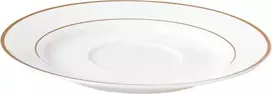 Lėkštutė puodeliui Aura Gold Ambition 15.5cm balta