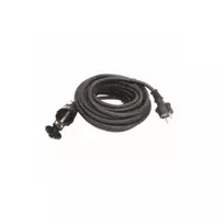 1-vietis ilgintuvas su įžeminimu 1-viet./3x1.5mm/30m guminis/juodas